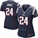 Maglia NFL Game Donna New England Patriots Jones Nero