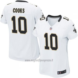 Maglia NFL Game Donna New Orleans Saints Cooks Bianco
