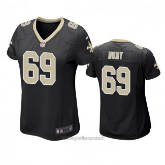 Maglia NFL Game Donna New Orleans Saints Margus Hunt Nero