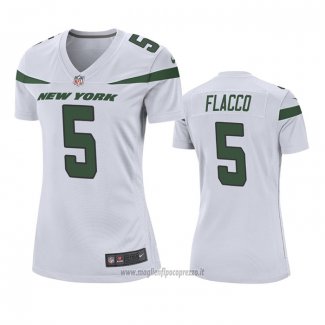 Maglia NFL Game Donna New York Jets Joe Flacco Bianco