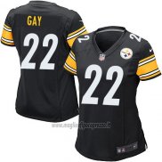 Maglia NFL Game Donna Pittsburgh Steelers Gay Nero