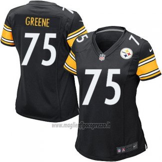 Maglia NFL Game Donna Pittsburgh Steelers Greene Nero