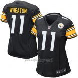 Maglia NFL Game Donna Pittsburgh Steelers Wheaton Nero