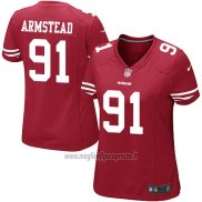 Maglia NFL Game Donna San Francisco 49ers Armstead Rosso