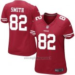 Maglia NFL Game Donna San Francisco 49ers Smith Rosso