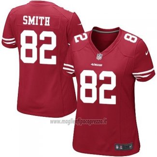 Maglia NFL Game Donna San Francisco 49ers Smith Rosso