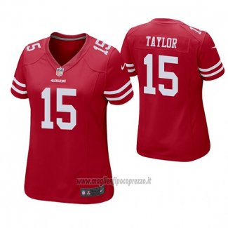 Maglia NFL Game Donna San Francisco 49ers Trent Taylor Rosso
