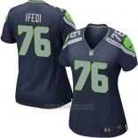 Maglia NFL Game Donna Seattle Seahawks Ifedi Blu Scuro