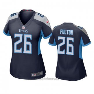 Maglia NFL Game Donna Tennessee Titans 26 Kristian Fulton Blu
