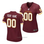 Maglia NFL Game Donna Washington Commanders Personalizzate Rosso
