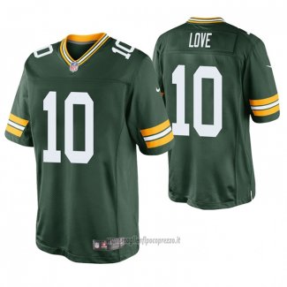Maglia NFL Game Green Bay Packers 10 Jordan Love 2020 Verde