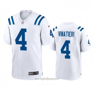 Maglia NFL Game Indianapolis Colts Adam Vinatieri 2020 Bianco