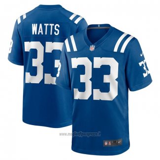Maglia NFL Game Indianapolis Colts Armani Watts Blu