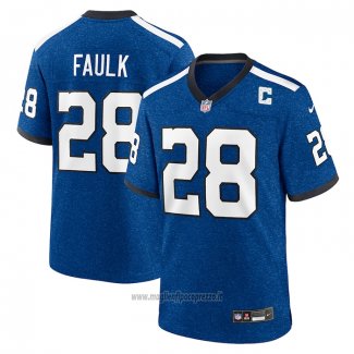 Maglia NFL Game Indianapolis Colts Marshall Faulk Indiana Nights Alternato Blu