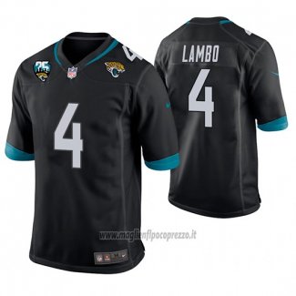 Maglia NFL Game Jacksonville Jaguars Josh Lambo 25 Anniversario Typename Nero