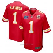 Maglia NFL Game Kansas City Chiefs Jerick Mckinnon Super Bowl Lvii Patch Rosso