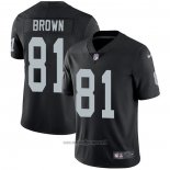 Maglia NFL Game Las Vegas Raiders 81 Tim Brown Nero