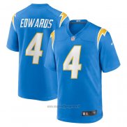 Maglia NFL Game Los Angeles Chargers Gus Edwards Blu