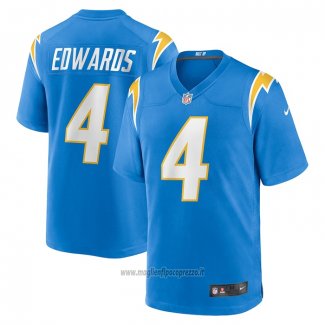 Maglia NFL Game Los Angeles Chargers Gus Edwards Blu