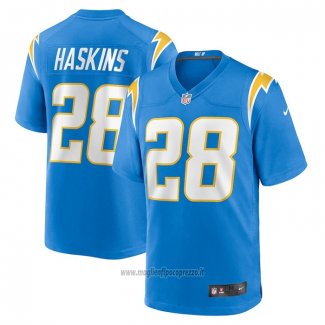 Maglia NFL Game Los Angeles Chargers Hassan Haskins Blu