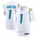 Maglia NFL Game Los Angeles Chargers Quentin Johnston Away Bianco