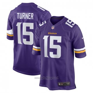 Maglia NFL Game Minnesota Vikings Dallas Turner 2024 NFL Draft First Round Pick Viola