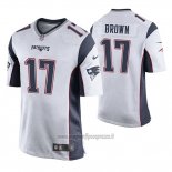 Maglia NFL Game New England Patriots Antonio Brown Bianco2