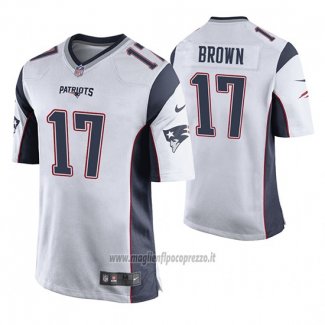 Maglia NFL Game New England Patriots Antonio Brown Bianco2