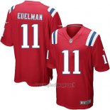 Maglia NFL Game New England Patriots Edelman Rosso