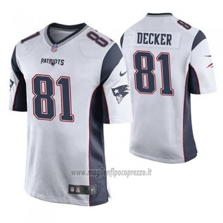 Maglia NFL Game New England Patriots Eric Decker Bianco