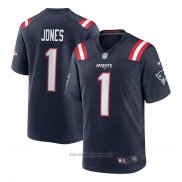 Maglia NFL Game New England Patriots Mac Jones Blu