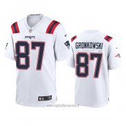 Maglia NFL Game New England Patriots Rob Gronkowski 2020 Bianco