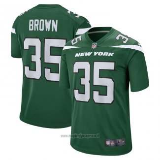 Maglia NFL Game New York Jets Kyron Brown Verde