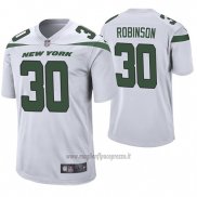 Maglia NFL Game New York Jets Rashard Robinson Bianco 60 Anniversario