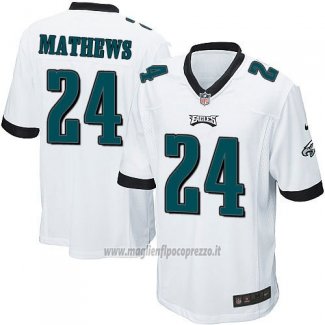 Maglia NFL Game Philadelphia Eagles Mathews Bianco