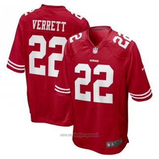 Maglia NFL Game San Francisco 49ers Jason Verrett 22 Rosso