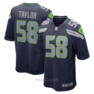 Maglia NFL Game Seattle Seahawks Darrell Taylor Blu