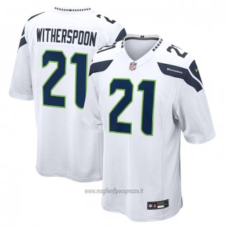 Maglia NFL Game Seattle Seahawks Devon Witherspoon Away Bianco