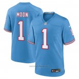 Maglia NFL Game Tennessee Titans Warren Moon Throwback Retired Blu