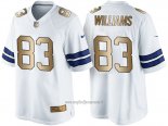 Maglia NFL Gold Game Dallas Cowboys Williams Bianco