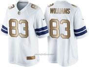 Maglia NFL Gold Game Dallas Cowboys Williams Bianco