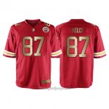 Maglia NFL Gold Game Kansas City Chiefs Kelce Rosso