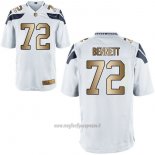 Maglia NFL Gold Game Seattle Seahawks Bennett Bianco