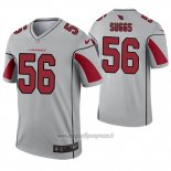 Maglia NFL Legend Arizona Cardinals 56 Terrell Suggs Inverted Grigio