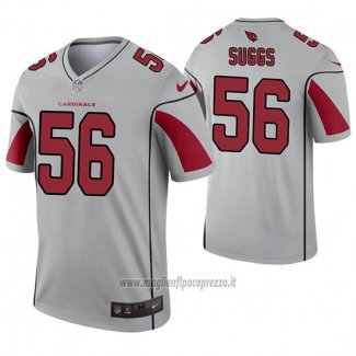 Maglia NFL Legend Arizona Cardinals 56 Terrell Suggs Inverted Grigio