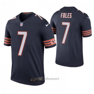 Maglia NFL Legend Chicago Bears Nick Foles Blu Color Rush