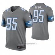 Maglia NFL Legend Detroit Lions Romeo Okwara's Grigio Color Rush