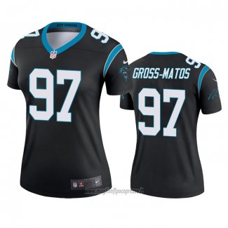 Maglia NFL Legend Donna Carolina Panthers Yetur Gross Matos Nero