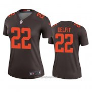 Maglia NFL Legend Donna Cleveland Browns Grant Delpit Alternato Marrone