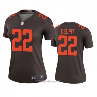 Maglia NFL Legend Donna Cleveland Browns Grant Delpit Alternato Marrone